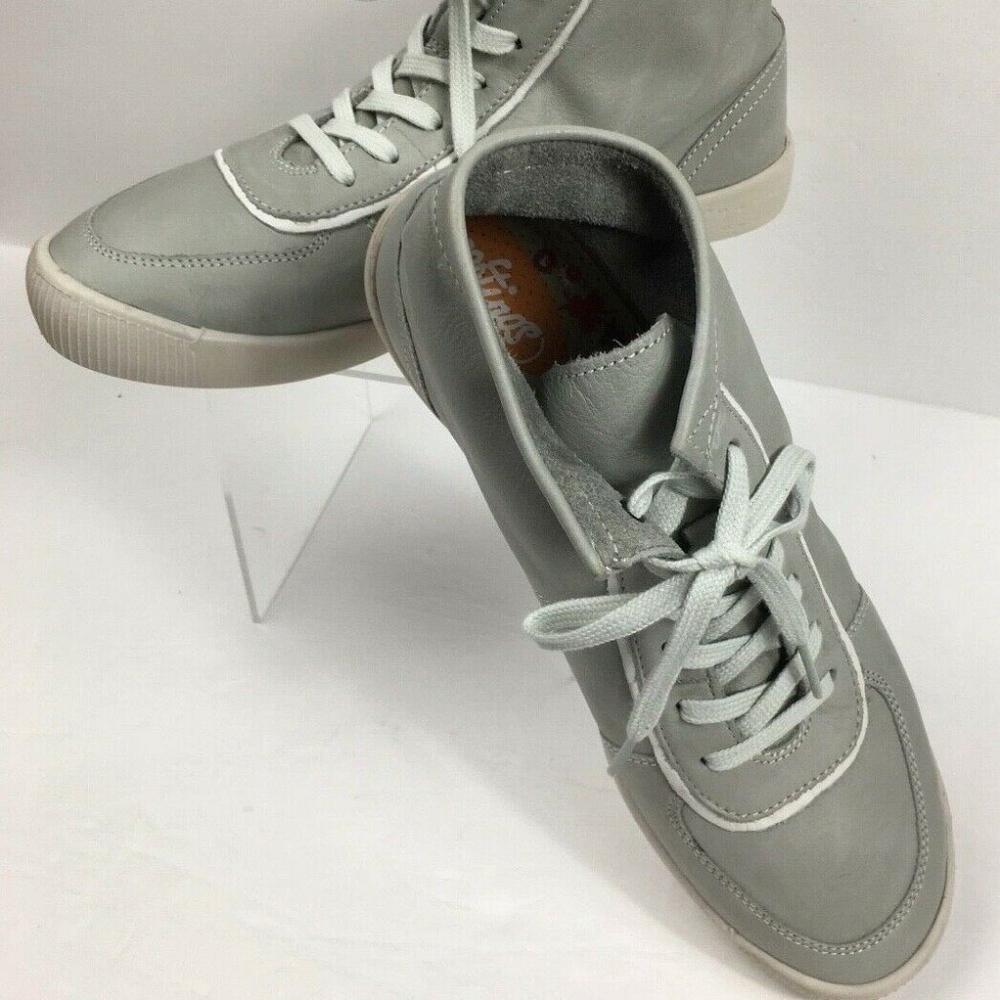 New! Softinos Women's Leather HighTop Sneaker S9